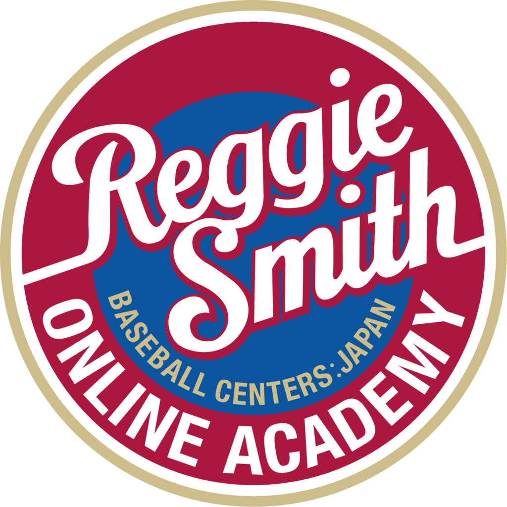 レジースミスのオンライン野球アカデミー、日本のロゴ画像。